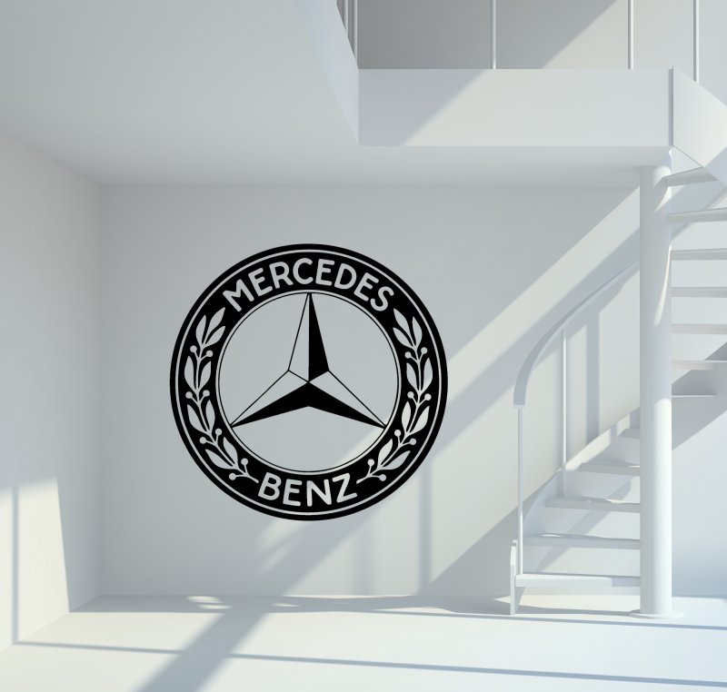 13048 Mercedes Benz Logo Wandtattoo